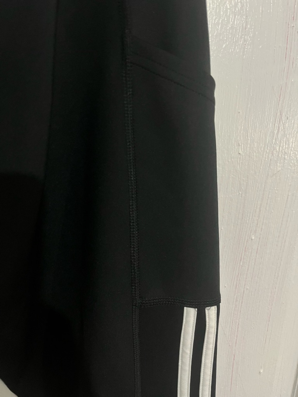 adidas Black Leggings with White Side Stripes for women - Picture 5 of 7